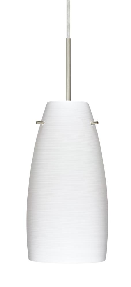 Besa Tao 10 Pendant Satin Nickel Chalk 1x100W Medium Base, 15Ft. Cord