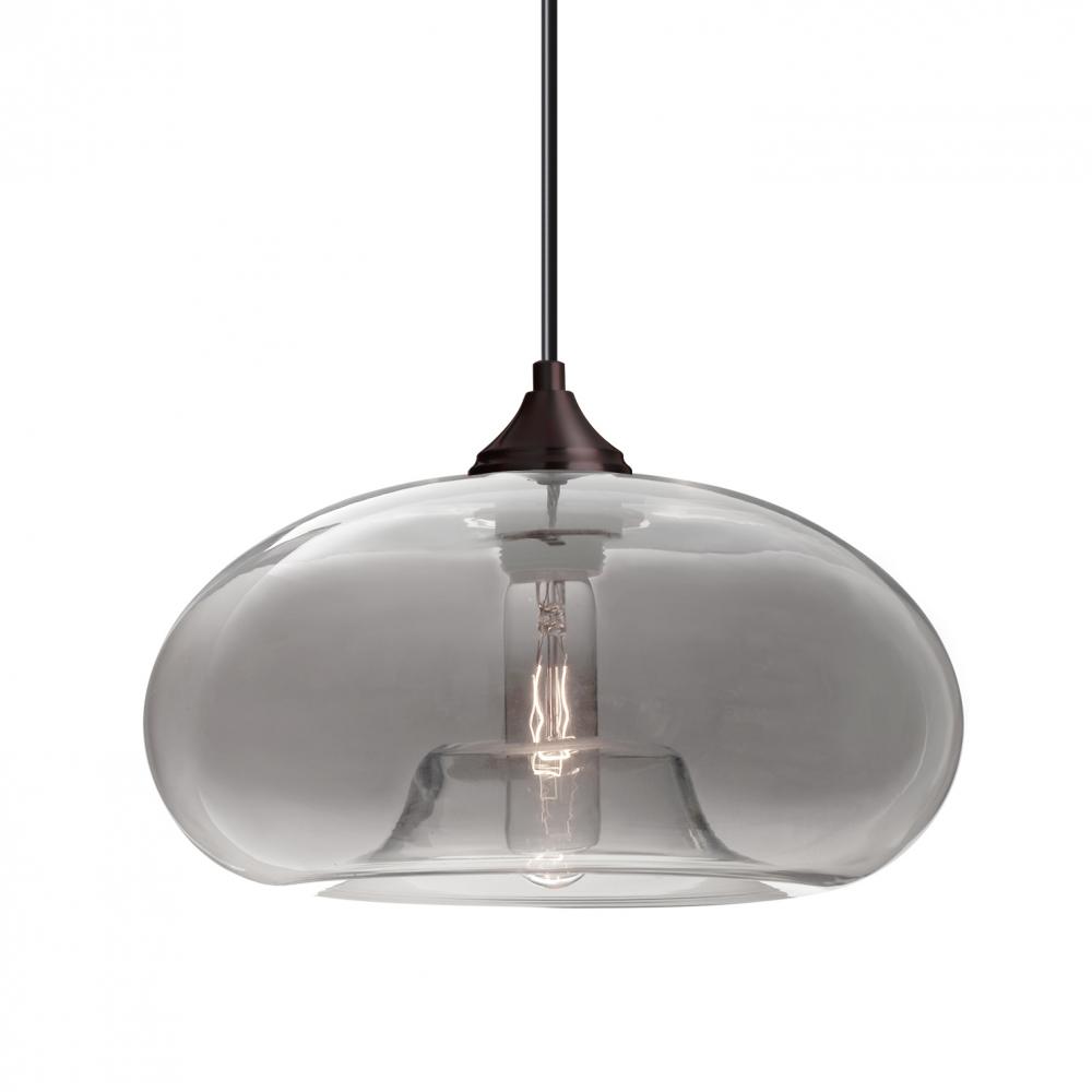 Besa Pendant Bana Bronze Smoke 1x60W Medium Base, 15Ft. Cord