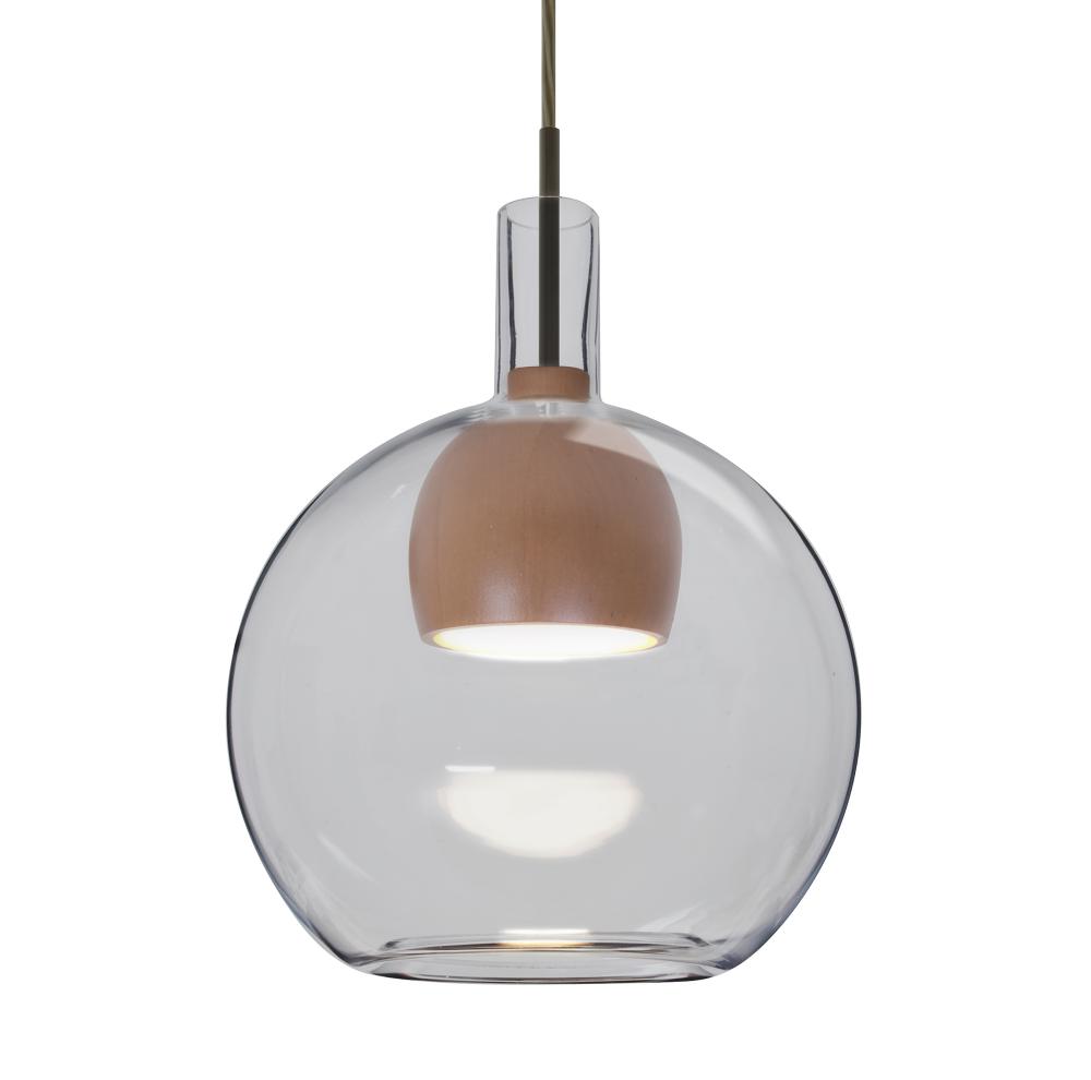 Besa, Benji Cord Pendant, Smoke/Medium, Bronze Finish, 1x9W LED, 15Ft. Cord