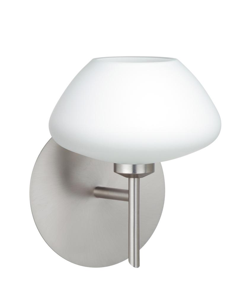 Besa Wall Peri Satin Nickel Opal Matte 1x5W LED