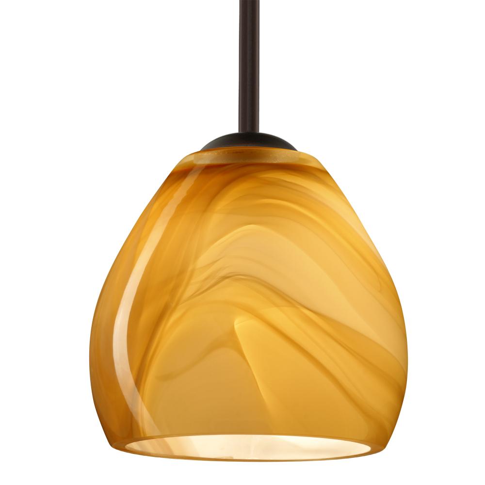 Besa Bolla LED Pendant Honey Bronze 1x9W LED