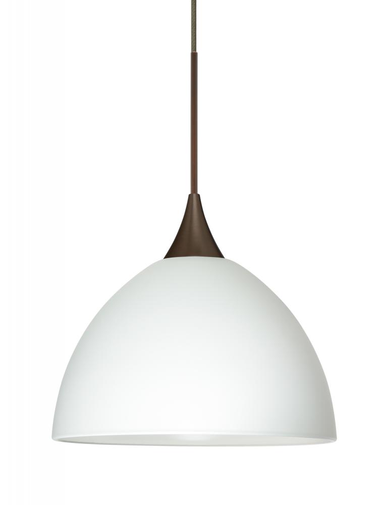 Besa Pendant Brella Bronze White 1x50W Halogen, 15Ft. Cord