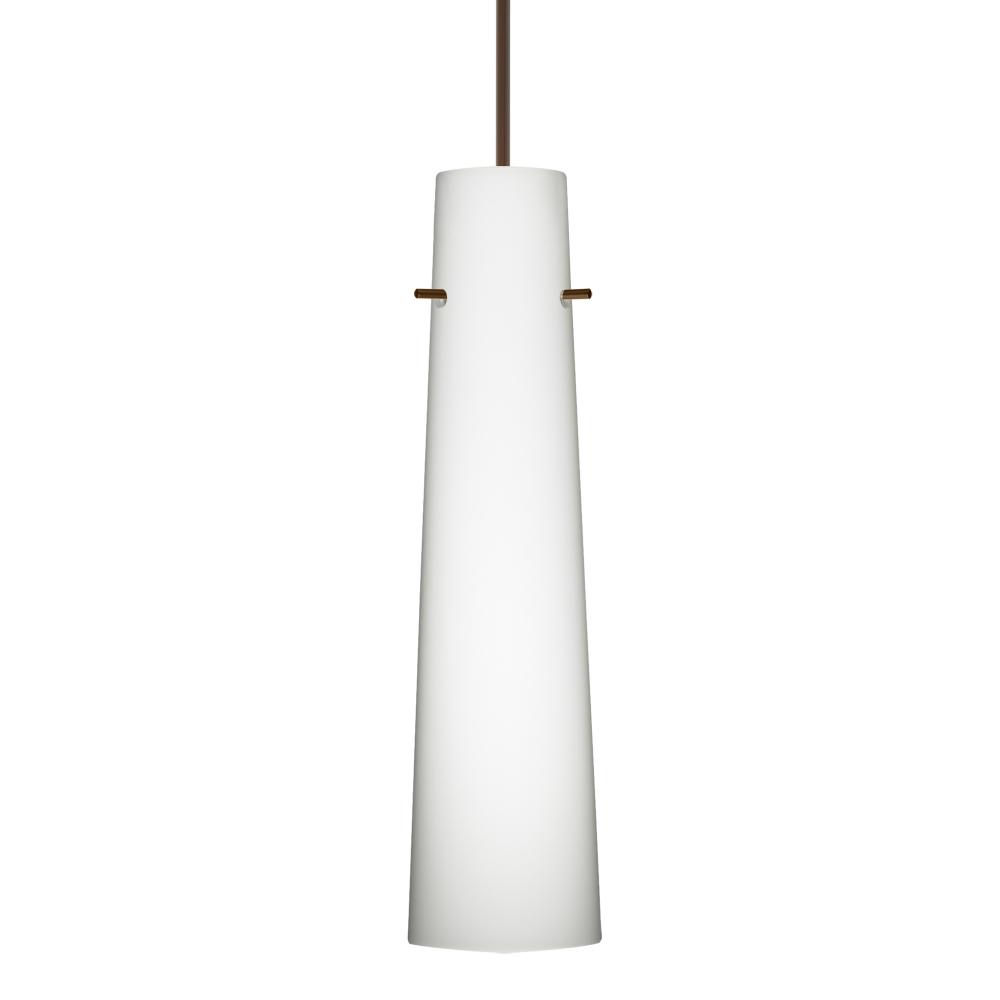 Besa Camino Pendant Bronze Opal Matte 1x50W Halogen, 277V