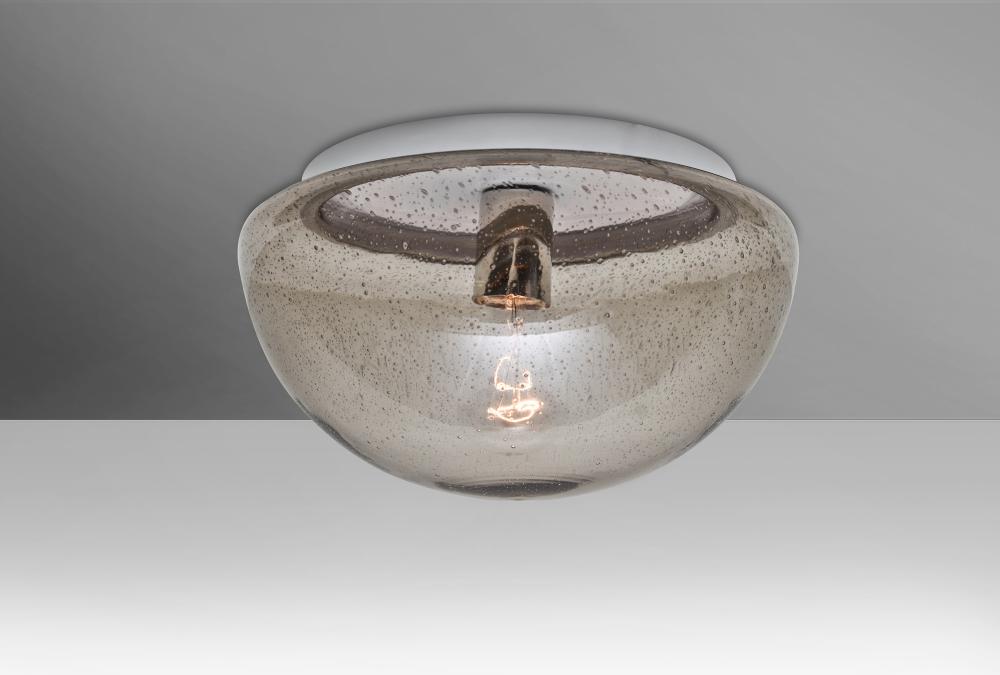 Costaluz, 8490 Series Ceiling, Smoke Bubble,  Finish, 1x100W Incandescent