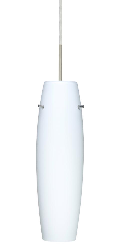 Besa Pendant For Multiport Canopy Suzi 14 Satin Nickel Opal Matte 1x100W Medium Base