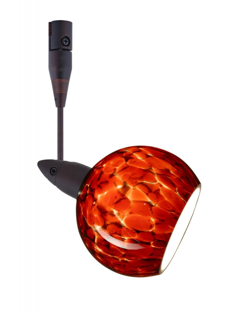 Besa Spotlight With 12&#34; Stem Palla 3 Bronze Garnet 1x35W Halogen Mr11