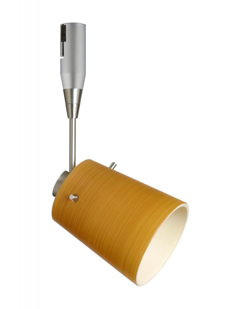 Besa Spotlight With 6&#34; Stem Tammi 3 Satin Nickel Oak 1x50W Halogen Mr16