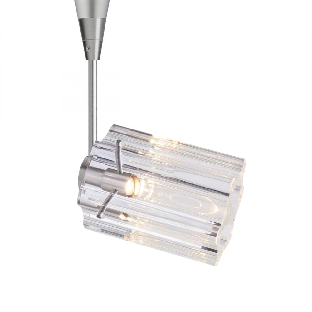 Besa Ice 4 Spotlight, Clear Glass, Black Finish, 1x35W MAX GY6.35 Base