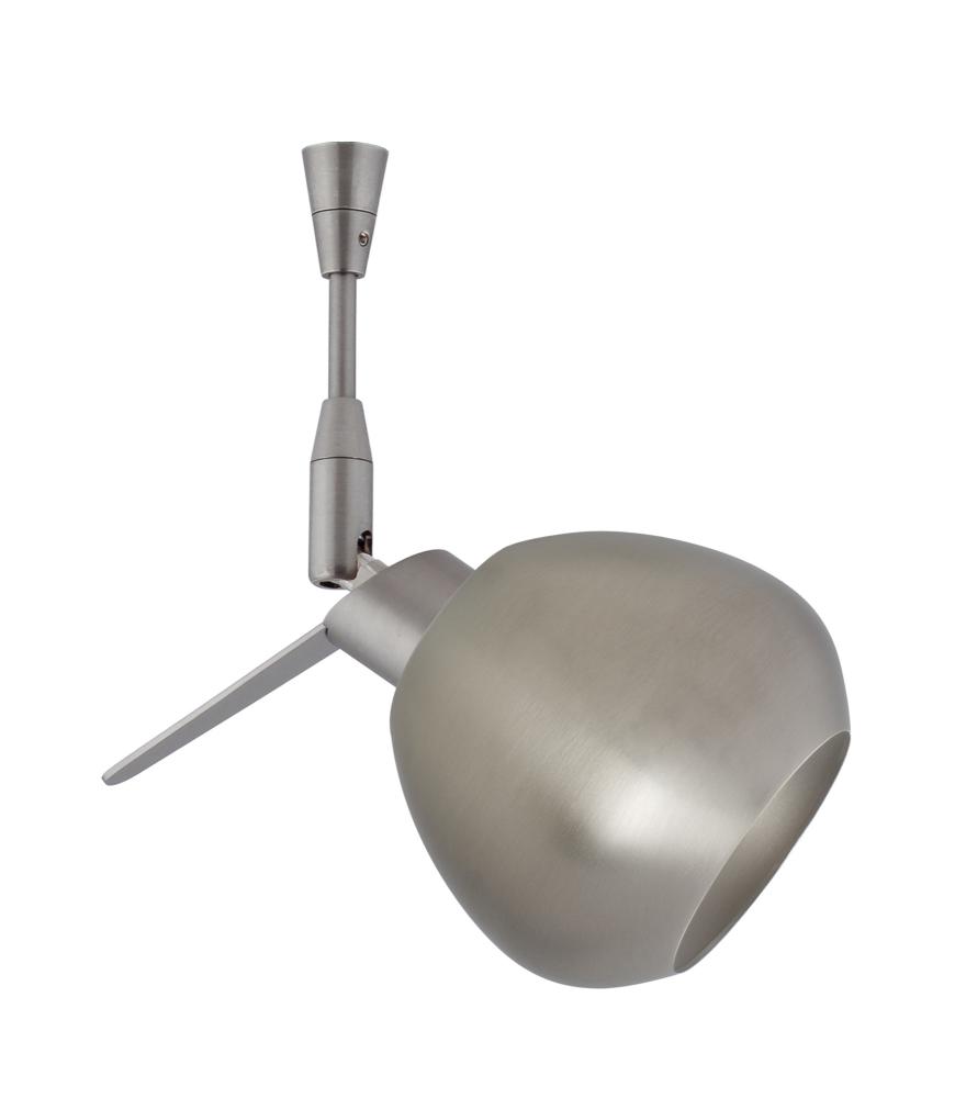 Besa Mojo Spotlight With 12&#34; Stem Metal Satin Nickel 1x50W Halogen Mr16