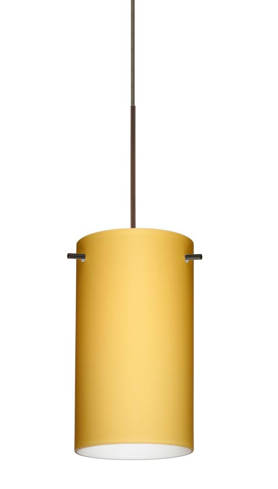 BESA PENDANT STILO 7 BRONZE VANILLA MATTE 1X6W LED