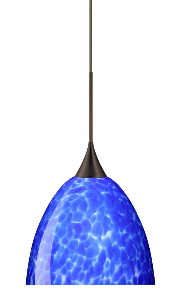 Besa Pendant Sasha Bronze Blue Cloud 1x50W GY6.35