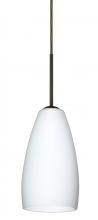 Besa Lighting 1BC-150907-HAL-BR - Besa Chrissy Pendant Bronze Opal Matte 1x40W Halogen