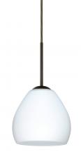 Besa Lighting 1BT-412207-HAL-BR - Besa Bolla Pendant Bronze Opal Matte 1x40W G9