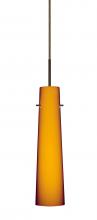 Besa Lighting 1BT-567480-LED-BR - Besa Camino Pendant Bronze Amber Matte 1x5W LED