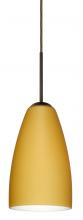 Besa Lighting 1JC-1511VM-BR-L - Besa Riva 9 Pendant Bronze Vanilla Matte 1x75W Medium Base, 15Ft. Cord