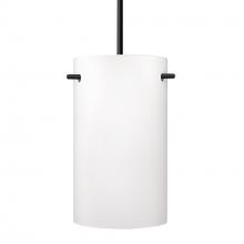 Besa Lighting 1JC-400507-BK - Besa Tamburo 5 Pendant, Opal Matte, Black Finish, 1x100W MAX E26 Base