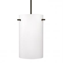 Besa Lighting 1JC-400507-BR - Besa Tamburo 5 Pendant, Opal Matte, Bronze Finish, 1x100W MAX E26 Base