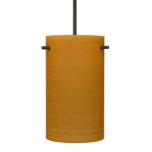 Besa Lighting 1JC-4005OK-BR - Besa Tamburo 5 Pendant, Oak, Bronze Finish, 1x100W MAX E26 Base