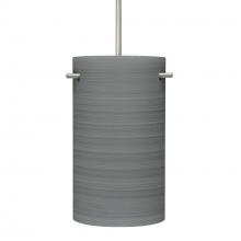 Besa Lighting 1JC-4005TN-SN - Besa Tamburo 5 Pendant, Titan, Black Finish, 1x100W MAX E26 Base