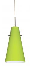 Besa Lighting 1JC-412435-BR - Besa Cierro Pendant Bronze Chartreuse 1x100W Medium Base