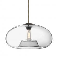 Besa Lighting 1JC-BANA15CL-BR - Besa Pendant Bana 15 Bronze Clear 1x60W Medium Base