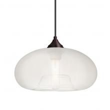 Besa Lighting 1JC-BANAFR-BR-L - Besa Pendant Bana Bronze Frost 1x60W Medium Base, 15Ft. Cord