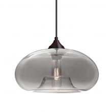 Besa Lighting 1JC-BANASM-BR-L - Besa Pendant Bana Bronze Smoke 1x60W Medium Base, 15Ft. Cord