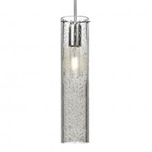 Besa Lighting 1JC-JUNI16CL-SN-L - Besa, Juni 16 Cord Pendant, Clear Bubble, Satin Nickel, 1x60W Medium Base, 15Ft. Cord