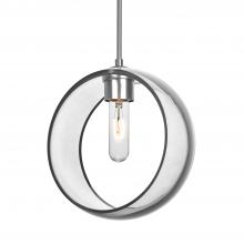 Besa Lighting 1JC-MANACL-SN-NI - Besa Mana Pendant, Clear, Satin Nickel Finish, 1x60W Medium Base