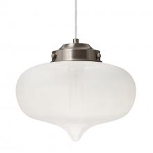 Besa Lighting 1JC-MIRAFR-SN-L - Besa Mira Pendant Satin Nickel Frost 1x60W T10, 15Ft. Cord