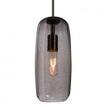 Besa Lighting 1JC-PINOT13SM-BR - Besa, Pinot 13 Cord Pendant, Smoke Bubble, Bronze FInish 1x60W Incandescent