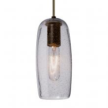 Besa Lighting 1JC-PINOT9CL-BR-L - Besa, Pinot 9 Cord Pendant, Clear Bubble, Bronze FInish 1x60W Incandescent, 15Ft. Cor