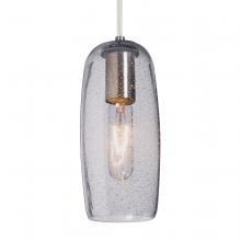 Besa Lighting 1JC-PINOT9CL-SN-L - Besa, Pinot 9 Cord Pendant, Clear Bubble, Satin Nickel FInish 1x60W Incandescent, 15F