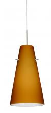 Besa Lighting 1JT-412480-LED-SN - Besa Cierro LED Pendant Amber Matte Satin Nickel 1x9W LED