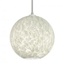 Besa Lighting 1JT-COCO1219-SN-L - Besa Coco 12 Pendant, Carrera, Satin Nickel Finish, 1x60W Medium Base, 15Ft. Cord