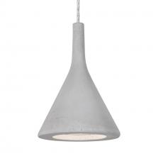 Besa Lighting 1JT-GALANA-LED-SN-L - Besa Gala Pendant, Natural, Satin Nickel Finish, 1x9W LED, 15Ft. Cord