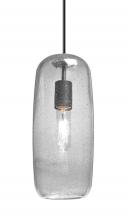 Besa Lighting 1JT-PINOT13CL-BK - Besa, Pinot 13 Cord Pendant, Clear Bubble, Black FInish 1x60W Incandescent