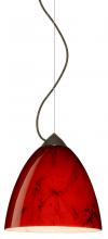 Besa Lighting 1KX-4470MA-BR - Besa Vila Cable Pendant Bronze Magma 1x60W Medium Base