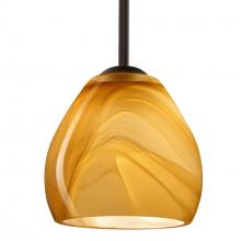 Besa Lighting 1TT-4122HN-LED-BR - Besa Bolla LED Pendant Honey Bronze 1x9W LED