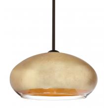 Besa Lighting 1TT-4345GF-LED-BR - Besa Brio 14 Stem Pendant Bronze Gold Foil 1x9W LED