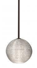 Besa Lighting 1TT-4616GL-BR - Besa Stem Kristall 8 Pendant Bronze Glitter 1x75W Medium Base