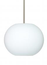 Besa Lighting 1TT-477507-SN - Besa Stem Pendant Jordo Satin Nickel Opal Matte 1x150W Medium Base