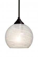 Besa Lighting 1TT-JILLYCL-BR - Besa, Jilly Stem Pendant, Vapor Clear, Bronze Finish, 1x60W Medium Base