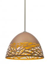 Besa Lighting 1TT-KIEVCP-SN - Besa Kiev Stem Pendant, Copper, Satin Nickel Finish, 1x60W Medium Base