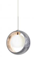 Besa Lighting 1XC-4293SS-LED-SN - Besa Pendant Pogo Satin Nickel Silver/Inner Silver 1x5W LED