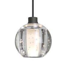 Besa Lighting 1XC-BOCA5BB-BK - Besa Boca 5 Pendant, Clear Bubble, Black Finish, 1x35W MAX GY6.35 Base