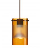 Besa Lighting 1XT-6524EG-BR-L - Besa Pendant Scope Bronze Armagnac/Frost 1x50W Halogen Mr16, 15Ft. Cord