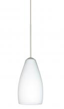 Besa Lighting 1XT-719807-SN - Besa Pendant Karli Satin Nickel Opal Matte 1x50W Halogen