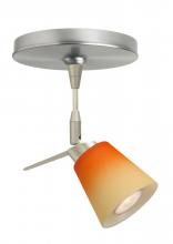 Besa Lighting 1SP-5042OP-SN - Besa Spotlight Canto 3 Satin Nickel Bicolor Orange/Pina 1x35W Halogen Mr11