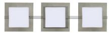 Besa Lighting 3WS-7735SM-LED-CR - Besa Wall Alex Chrome Opal/Smoke 3x5W LED